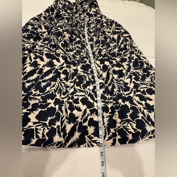 A.L.C. NWT Women’s Strapless Midi Dress w/Full Skirt Pockets Navy/Ivory - 14 - Picture 9 of 15